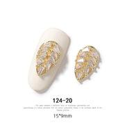 5 pieces 3D metal Zircon Nail art decorations Butterfly rhinestones nail art jewelry alloy zircon tassel pendant nail accessory Nail Rhinestones Jewelry DailyAlertDeals 124-20  