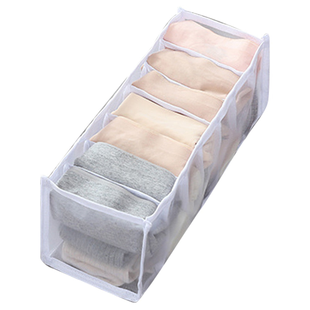 Underwear Bra Organizer Storage Box Drawer Closet Organizers Divider Boxes For Underwear Scarves Socks Bra Underwear Bra Organizer Storage Box DailyAlertDeals 7 grids 2  