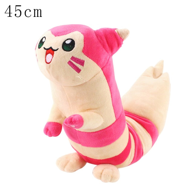 Pokemon Plush Toy Pikachu Stuffed Eevee Charmander Squirtle Charizard Blastoise Bulbasaur Anime Figure Doll Baby Christmas Gift Pokemon Plush kidsToy Pikachu DailyAlertDeals Furret pink 45cm  