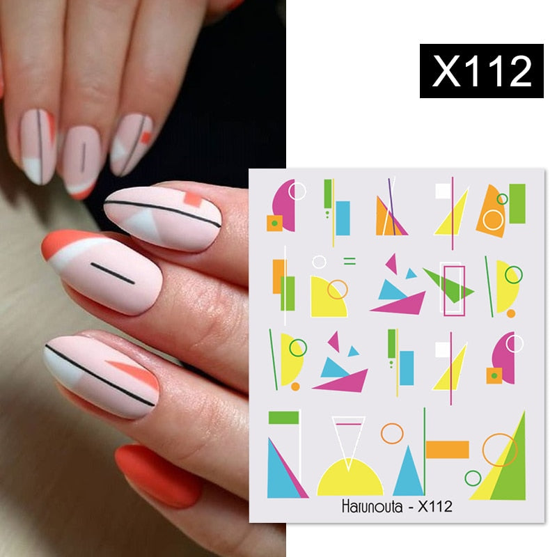 Harunouta 1Pc Spring Water Nail Decal And Sticker Flower Leaf Tree Green Simple Summer Slider For Manicuring Nail Art Watermark 0 DailyAlertDeals