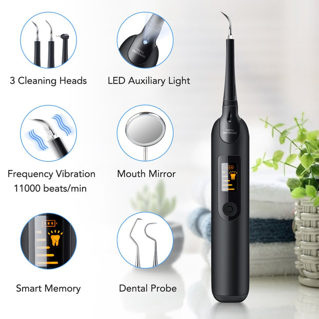 Electric Teeth whitener Scaler Teeth Whitening kit Teeth Plague Cleaner Stain Tartar Remover Tooth Whitening Supplies teeth Cleaner tartar remover DailyAlertDeals   