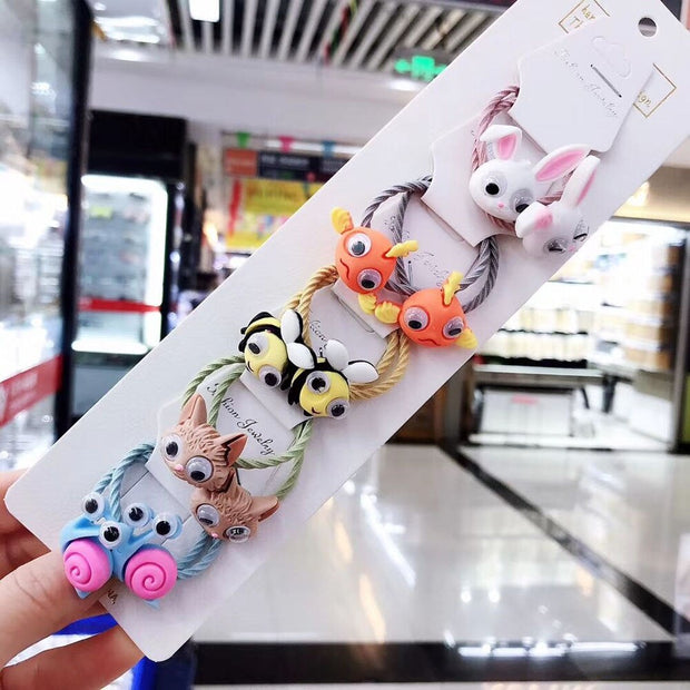 New Cute Rope Children Baby Elastic Hair Rubber Bands Accessories for Kids Girl Headband Tie Ring Headwear Scrunchie Baby Elastic Hair Rubber Bands DailyAlertDeals 14  