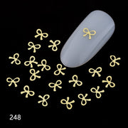 100Pcs/Lot Gold Metal Nail Decals Ultra-thin Flakes Nail Bling Rhinestone Cute 3D Nail Art Decorations Charm Nail Art Rivets 0 DailyAlertDeals 248  