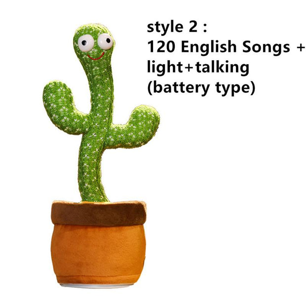 Lovely Talking Toy Dancing Cactus Doll Speak Talk Sound Record Repeat Toy Kawaii Cactus Toys Children Home Decor Accessories 0 DailyAlertDeals Style 2  