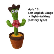 Lovely Talking Toy Dancing Cactus Toy Singing Talking & Repeating Toy Kawaii Cactus Toys for Children singing toys for children DailyAlertDeals Style 10  