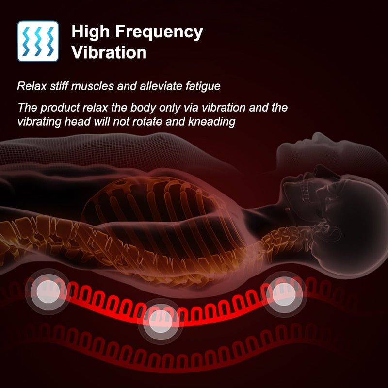 KLASVSA Electric Back Massager Massage Chair Cushion Heating Vibrator Car Home Office Lumbar Neck Mattress Pain Relief 0 DailyAlertDeals   
