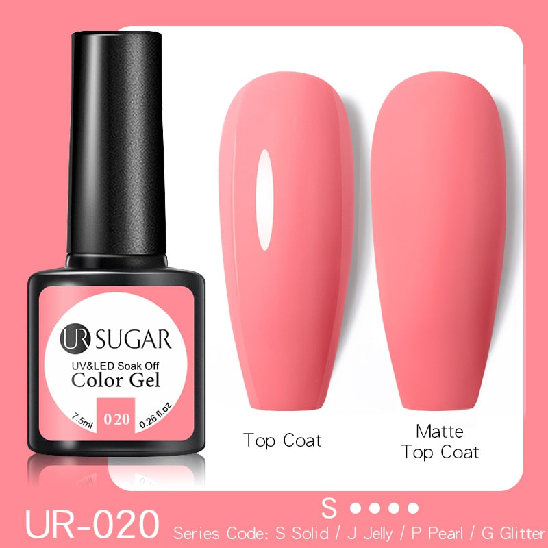 UR SUGAR Fluorescent Gel Nail Polish Neon Yellow Green Blue Color Gel Soak Off UV Nail Gel Varnish For Nail Art Top Coat Neon Fluorescent Gel Nail Polish DailyAlertDeals 020  