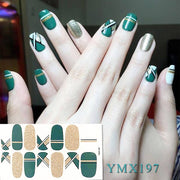 14tips/sheet Hot Colors Series Classic Collection Manicure Nail Polish Strips Nail Wraps,Full Nail Sheet DIY nail art decoration nail decal stickers DailyAlertDeals YMX197  