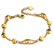 Stainless Steel Love Heart Bracelets For Women Party Gift Fashion Joyas de Chain Charm Bracelets Jewelry Wholesale Text Engraved 0 DailyAlertDeals AD1202-G China 18cm