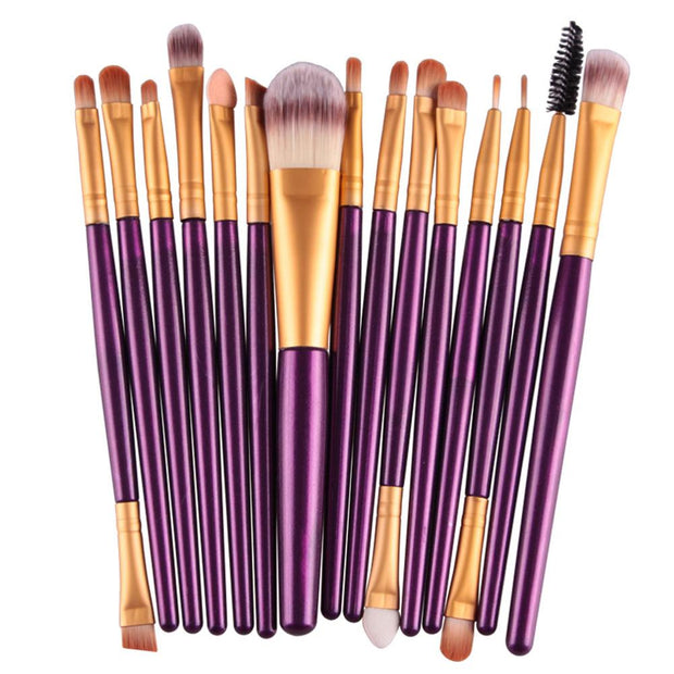 MAANGE 6/15/18/20Pcs Makeup Brushes Tool Set Cosmetic Powder Eye Shadow Foundation Blush Blending Beauty Make Up Brush Maquiagem  DailyAlertDeals 15pcs ZJ China 
