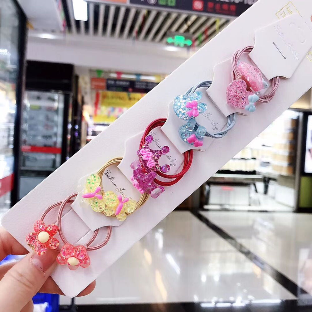 New Cute Rope Children Baby Elastic Hair Rubber Bands Accessories for Kids Girl Headband Tie Ring Headwear Scrunchie Baby Elastic Hair Rubber Bands DailyAlertDeals   
