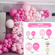 Pink Balloon Garland Arch Kit Birthday Party Decorations Kids Birthday Foil White Gold Balloon Wedding Decor Baby Shower Globos Balloons Set for Birthday Parties DailyAlertDeals 19 AS SHOWN 