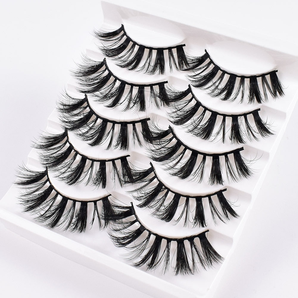 5/10Pairs 3D Mink Lashes Natural Eyelashes Dramatic False Eyelashes Faux Cils Makeup Wholesale Fake Eyelash Extension maquiagem 0 DailyAlertDeals 5Pairs-3D16 China 