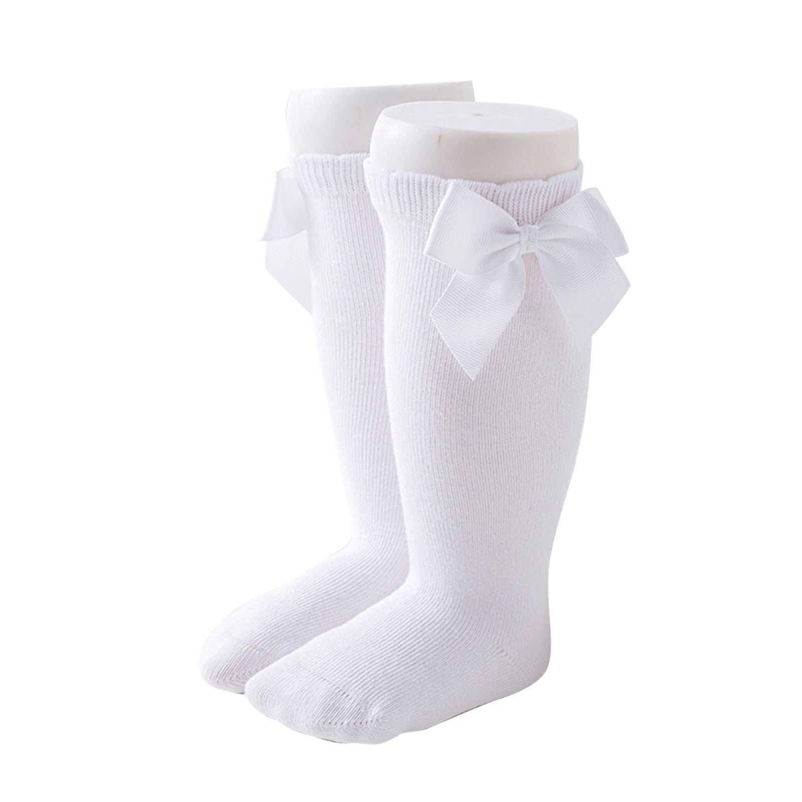 Lioraitiin New Solid Color Soft Cotton Baby Socks Cute Bows Princess Baby Girl Socks Bowknot Infant Toddler Girls Floor Socks Baby Socks DailyAlertDeals A 3-5T China
