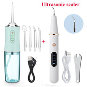 Oral Irrigator Portable Dental Water Flosser USB Rechargeable Water Jet Floss Tooth Pick 4 Jet Tip 220ml 3 Modes IPX7 1400rpm 0 DailyAlertDeals France with ultrasonic 