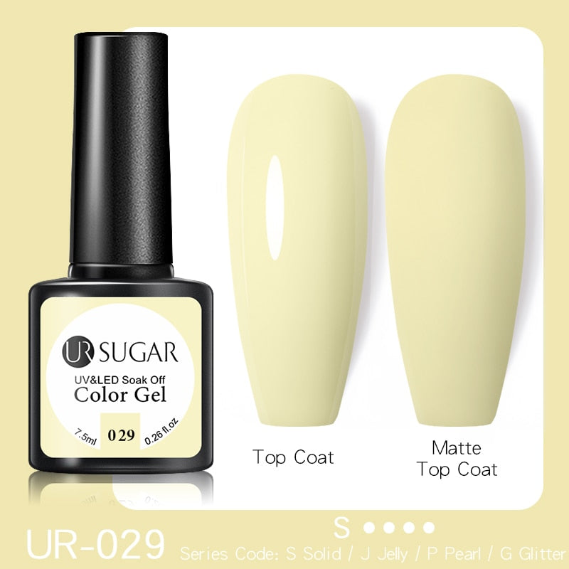 UR SUGAR Fluorescent Gel Nail Polish Neon Yellow Green Blue Color Gel Soak Off UV Nail Gel Varnish For Nail Art Top Coat Neon Fluorescent Gel Nail Polish DailyAlertDeals 029  