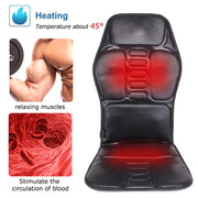 KLASVSA Electric Back Massager Massage Chair Cushion Heating Vibrator Car Home Office Lumbar Neck Mattress Pain Relief 0 DailyAlertDeals   