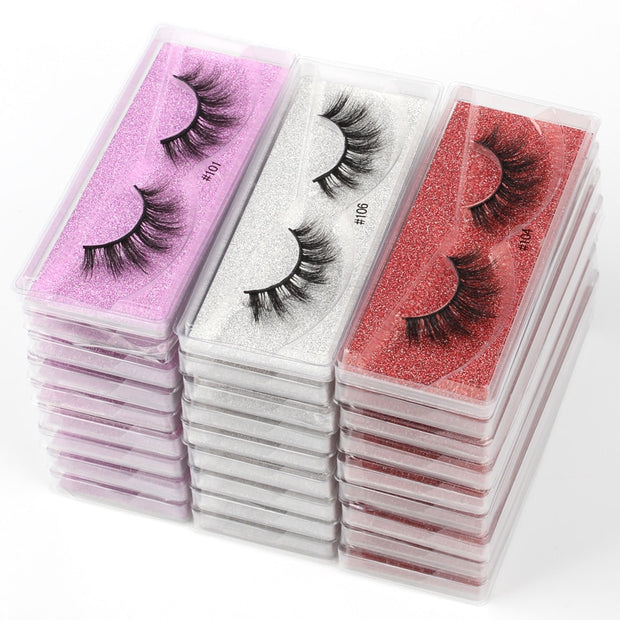 Wholesale Mink Eyelashes 10/30/50/100pcs 3d Mink Lashes Natural false Eyelashes messy fake Eyelashes Makeup False Lashes In Bulk 0 DailyAlertDeals   