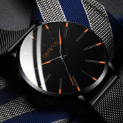 2022 Minimalist Men Fashion Ultra Thin Watches Simple Men Business Stainless Steel Mesh Belt Quartz Watch relogio masculino 0 DailyAlertDeals   