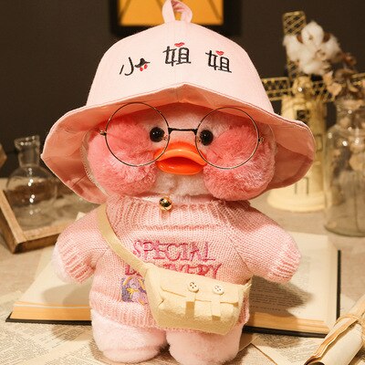 30cm Kawaii Plush LaLafanfan Cafe Duck Anime Toy Stuffed Soft Kawaii Duck Doll Animal Pillow Birthday Gift for Kids Children doll for girls DailyAlertDeals pink pink 1  