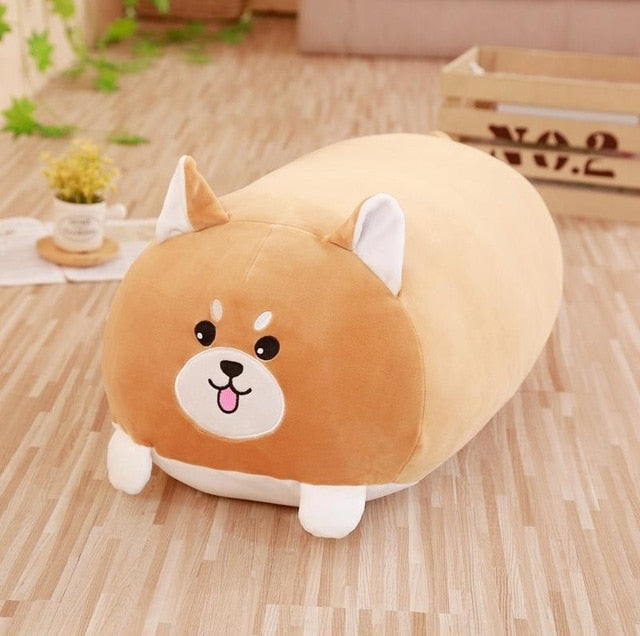 18-28CM Soft Animal Cartoon Pillow Cushion Cute Fat Dog Cat Totoro Penguin Pig Frog Plush Toy Stuffed Lovely kids Birthyday Gift 0 DailyAlertDeals 28cm dog  