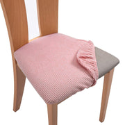 Spandex Jacquard Chair Cushion Cover Dining Room Upholstered Cushion Solid Chair Seat Cover Without Backrest Furniture Protector high chair covers DailyAlertDeals Color-03 1 Piece 