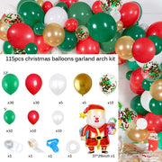 Christmas Balloon Arch Green Gold Red Box Candy Balloons Garland Cone Explosion Star Foil Balloons Christmas Decoration Party Christmas Balloons DailyAlertDeals C 115pcs christmas Other 