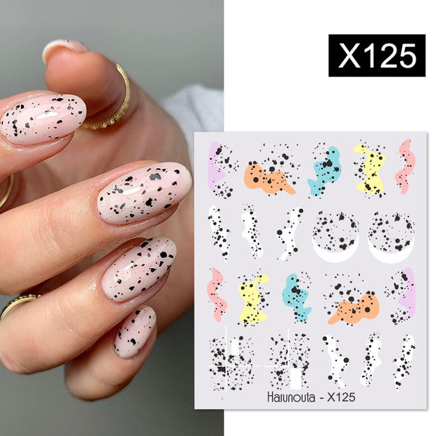 Harunouta 1 Sheet Nail Water Decals Transfer Lavender Spring Flower Leaves Nail Art Stickers Nail Art Manicure DIY 0 DailyAlertDeals X125  