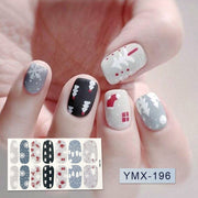 14tips/sheet Hot Colors Series Classic Collection Manicure Nail Polish Strips Nail Wraps,Full Nail Sheet DIY nail art decoration nail decal stickers DailyAlertDeals YMX196  