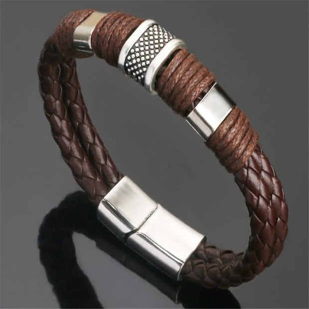 ZOSHI Trendy Genuine Leather Bracelets Mens Multilayer Braided Rope Bracelets Male Female Bracelets Retro Jewelry Mens Multilayer Braided Rope Bracelets DailyAlertDeals H21999 China 