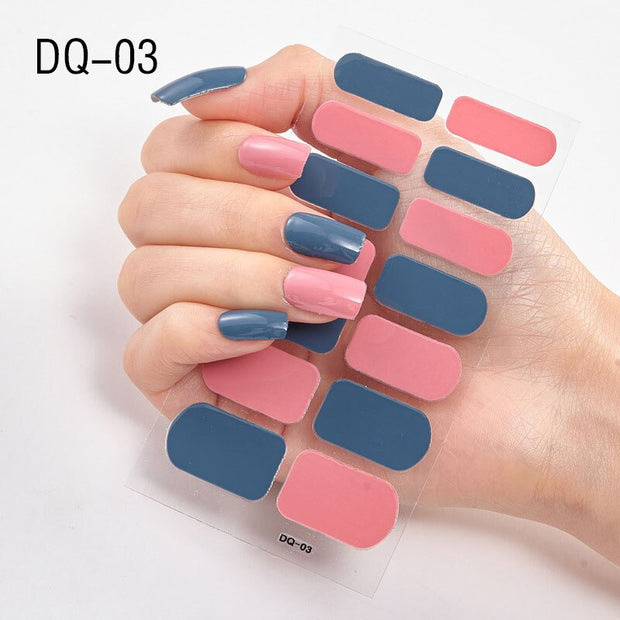Lamemoria 1pc 3D Nail Slider Beauty Nail Stickers Shining Wave Line Decals Adhesive Manicure Tips Salon Nail Art Decorations nail decal stickers DailyAlertDeals DQ03  