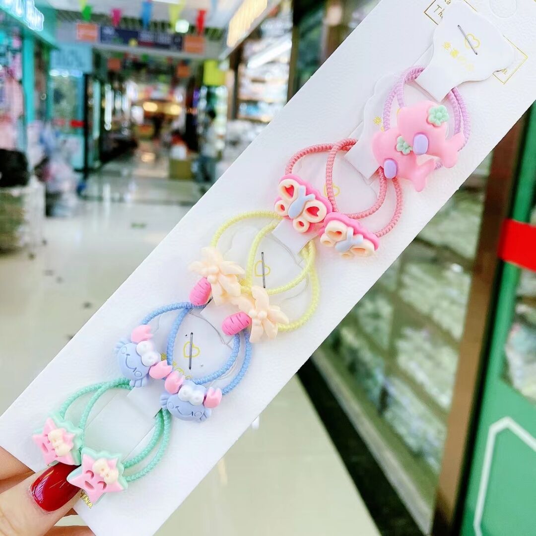 New Cute Rope Children Baby Elastic Hair Rubber Bands Accessories for Kids Girl Headband Tie Ring Headwear Scrunchie Baby Elastic Hair Rubber Bands DailyAlertDeals 61  