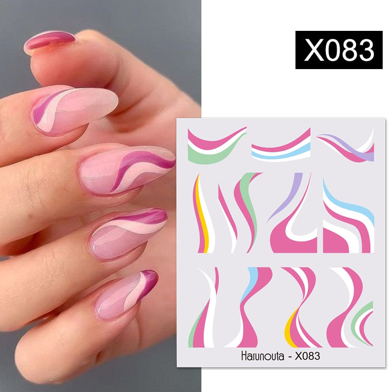 Spring Watercolor Nail Water Decal Stickers Flower Leaf Tree Green Simple Summer DIY Slider For Manicuring Nail Art Watermark Nail Stickers DailyAlertDeals X083  