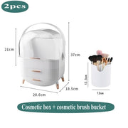 Fashion Big Capacity Cosmetic Storage Box Waterproof Dustproof Bathroom Desktop Beauty Makeup Organizer Skin Care Storage Drawer 0 DailyAlertDeals 28  
