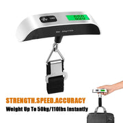 Portable Scale Digital LCD Display 110lb/50kg Electronic Luggage Hanging Suitcase Travel Weighs Baggage Bag Weight Balance Tool 0 DailyAlertDeals   
