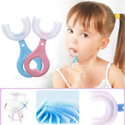 Toothbrush Children 360 Degree U-shaped Child Toothbrush Teethers Brush Silicone Kids Teeth Oral Care Cleaning baby teether DailyAlertDeals   