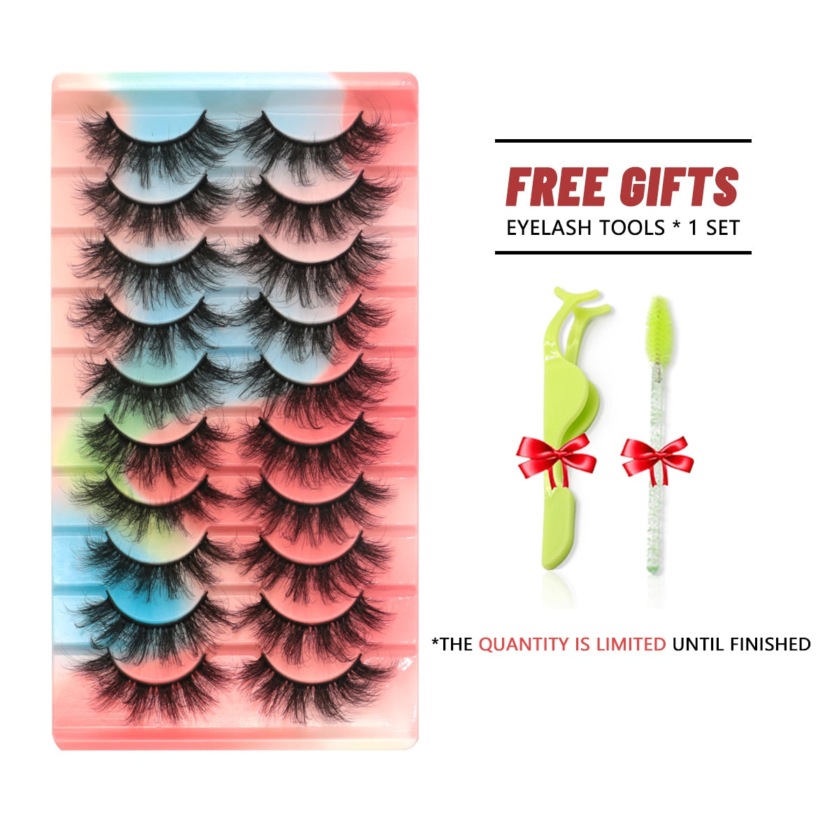 GROINNEYA Eyelashes 3D Mink Lashes Fluffy Soft Wispy Natural Cross Eyelash Extension Reusable Lashes Mink False Eyelashes Makeup 0 DailyAlertDeals   