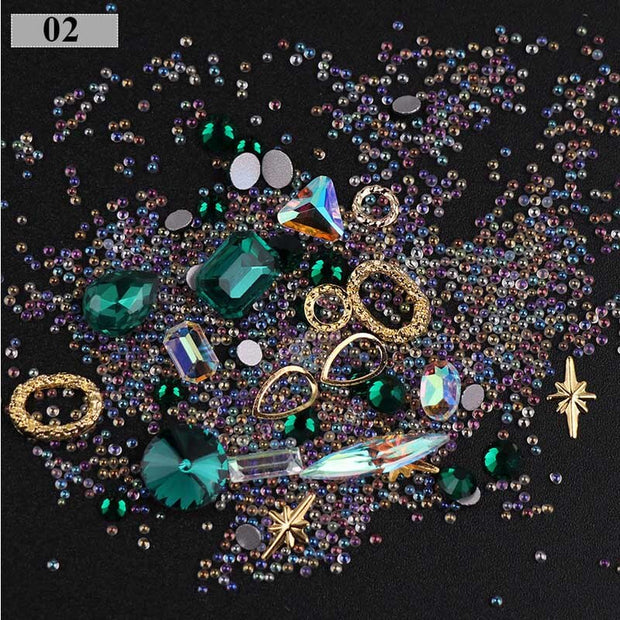 3D Nail Rhinestones Rose Jewelry Diverse DIY Gems Charming Mix Crystal Nail Art Decorations Gel Glitter Charms Nail Accessories Nail Rhinestones Rose Jewelry DailyAlertDeals 2  
