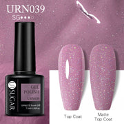UR SUGAR 7.5ml Dark Purple Gel Nail Polish Soak Off UV LED Semi Permanent Gel Varnishes Manicure Nails Art Matte Top Coat Needed nail polish DailyAlertDeals URN039  