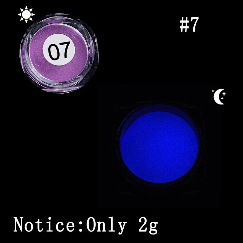 1 Box Neon Phosphor Powder Nail Glitter Powder 10 Colors Dust Luminous Pigment Fluorescent Powder Nail Glitters Glow in the Dark 0 DailyAlertDeals 7  
