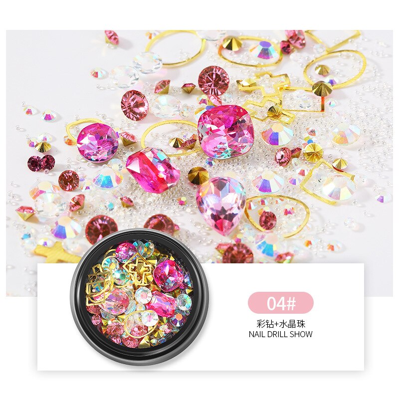 3D Nail Rhinestones Rose Jewelry Diverse DIY Gems Charming Mix Crystal Nail Art Decorations Gel Glitter Charms Nail Accessories Nail Rhinestones Rose Jewelry DailyAlertDeals CZ4  