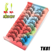 GROINNEYA lashes 5/10/20 pairs 3D Faux Mink Lashes Natural False Eyelashes Dramatic Volume Lashes Eyelash Extension Makeup 0 DailyAlertDeals 10pairs-TK01-1 China 