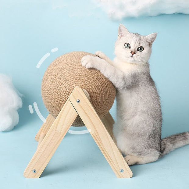 Cat Scratching Ball Toy Kitten Sisal Rope Ball Board Grinding Paws Toys Cats Scratcher Wear-resistant Pet Furniture supplies 0 DailyAlertDeals   