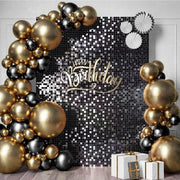 Black Gold Balloon Garland Arch Kit Confetti Latex Baloon Graduation Happy 30th 40th Birthday Balloons Decor Baby Shower Favor 0 DailyAlertDeals   
