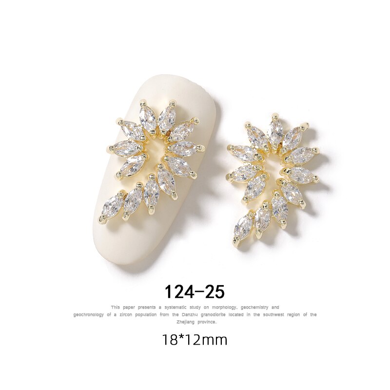 5 pieces 3D metal Zircon Nail art decorations Butterfly rhinestones nail art jewelry alloy zircon tassel pendant nail accessory Nail Rhinestones Jewelry DailyAlertDeals 124-25  