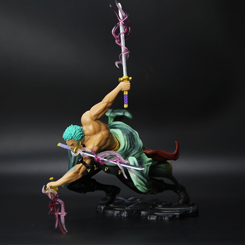 New 1PCS Anime One Piece 16CM PVC Fugure Models Roronoa Zoro Action Figure New world Roronoa Zoro Collectible Toys Kids Gifts Zoro Action Figure Toy DailyAlertDeals   