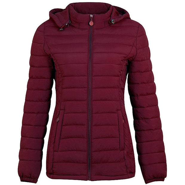 Winter Women Ultralight Thin Padded Jacket Coat Lady Short Parka Outdoor Warm Clothing Female Portable Outwear S20006 0 DailyAlertDeals 3 M 