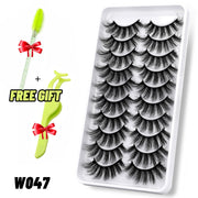 GROINNEYA lashes 5/10/20 pairs 3D Faux Mink Lashes Natural False Eyelashes Dramatic Volume Lashes Eyelash Extension Makeup 0 DailyAlertDeals 10pairs-W047-1 China 