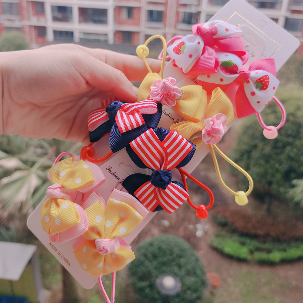 New Cute Rope Children Baby Elastic Hair Rubber Bands Accessories for Kids Girl Headband Tie Ring Headwear Scrunchie Baby Elastic Hair Rubber Bands DailyAlertDeals 63  
