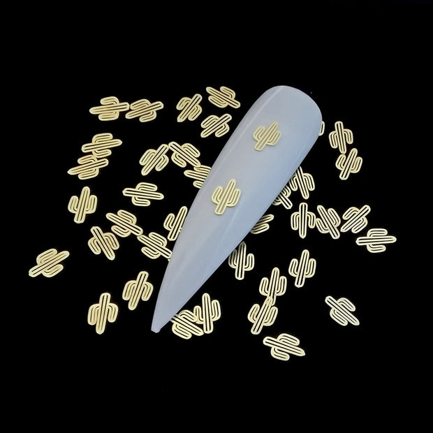 100Pcs/Lot Gold Metal Nail Decals Ultra-thin Flakes Nail Bling Rhinestone Cute 3D Nail Art Decorations Charm Nail Art Rivets 0 DailyAlertDeals 686  